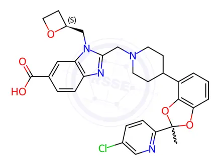 Chemical structure of Lotiglipron Impurity 1