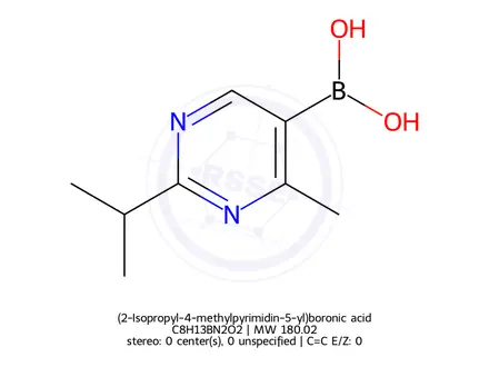 Chemical structure of (2-Isopropyl-4-methylpyrimidin-5-yl)boronic acid