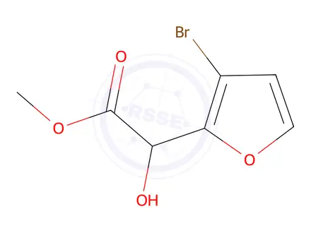 Chemical structure of Methyl 2-(3-bromofuran-2-yl)-2-hydroxyacetate