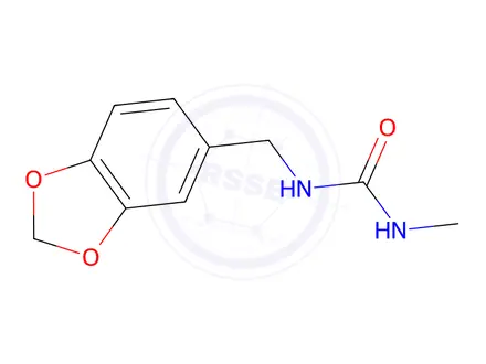 Chemical structure of 1-[(2H-1,3-Benzodioxol-5-yl)methyl]-3-methylurea