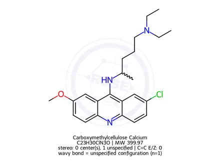 Chemical structure of Carboxymethylcellulose Calcium