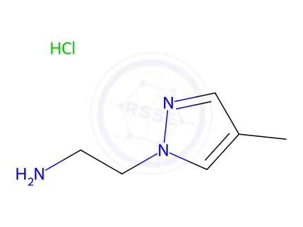 Chemical structure of 2-(4-Methyl-1H-pyrazol-1-yl)ethan-1-amine hydrochloride