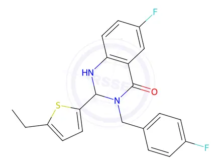 Chemical structure of DHQZ 36