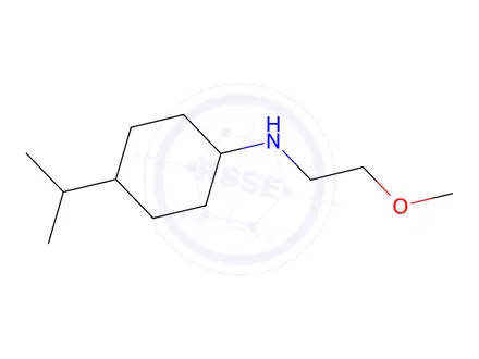 Chemical structure of 4-Isopropyl-N-(2-methoxyethyl)cyclohexan-1-amine