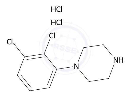 Chemical structure of 1-(2,3-Dichlorophenyl)-piperazine dihydrochloride