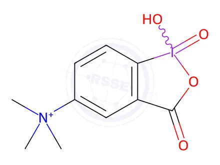 Chemical structure of 5-Trimethylammonio-1,3-dioxo-1,3-dihydro-1λ5-benzo[d][1,2]iodoxol-1-ol