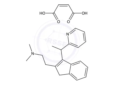 Chemical structure of Dimethindene Maleate
