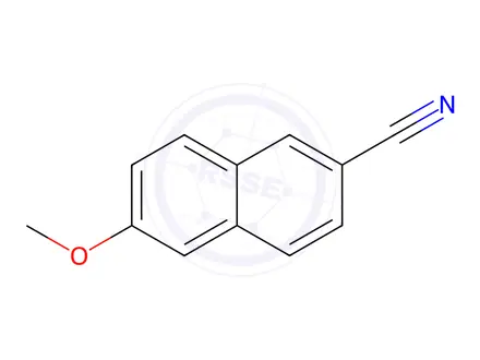Chemical structure of Naproxen Nitrile Impurity