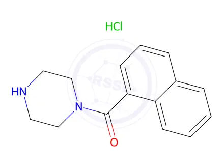 Chemical structure of Naphthalen-1-yl(piperazin-1-yl)methanone hydrochloride