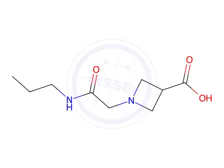 Chemical structure of 1-[(propylcarbamoyl)methyl]azetidine-3-carboxylic acid