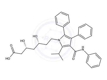 Chemical structure of Atorvastatin EP Impurity A