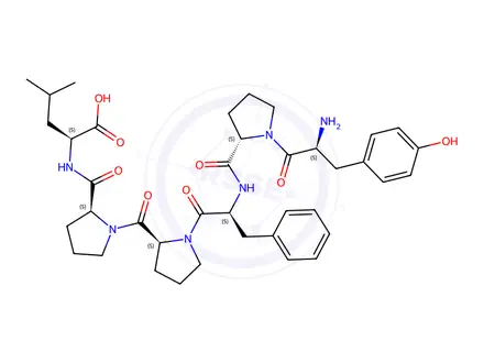 Chemical structure of casomokinin L
