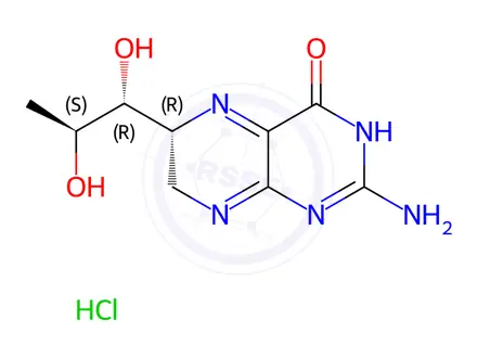 Chemical structure of Quinonoid-(6R)-dihydro-L-biopterin Hydrochloride