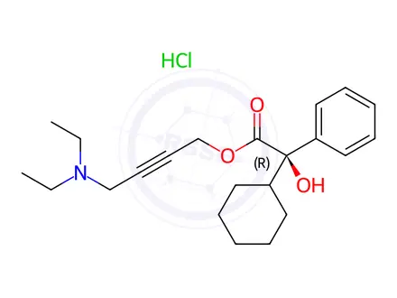 Chemical structure of (R)-Oxybutynin Chloride