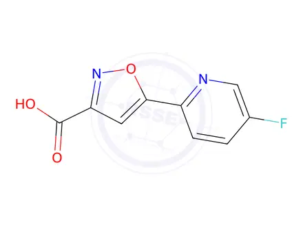 Chemical structure of 5-(5-Fluoropyridin-2-yl)isoxazole-3-carboxylic acid
