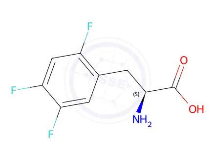 Chemical structure of (S)-2-Amino-3-(2,4,5-trifluorophenyl)propanoic acid
