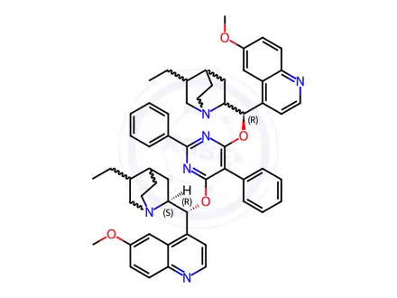 Chemical structure of (DHQD)2PYR