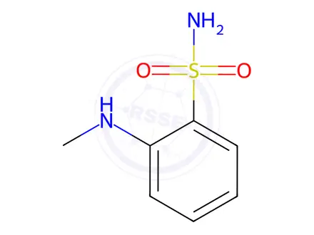 Chemical structure of 2-(methylamino)benzene-1-sulfonamide