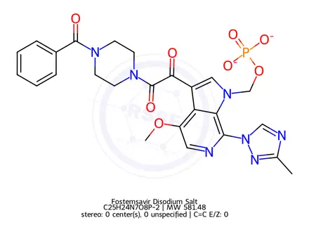Chemical structure of Fostemsavir Disodium Salt