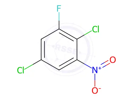 Chemical structure of Benzene, 2,5-dichloro-1-fluoro-3-nitro-