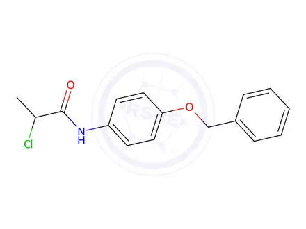 Chemical structure of N-[4-(Benzyloxy)phenyl]-2-chloropropanamide