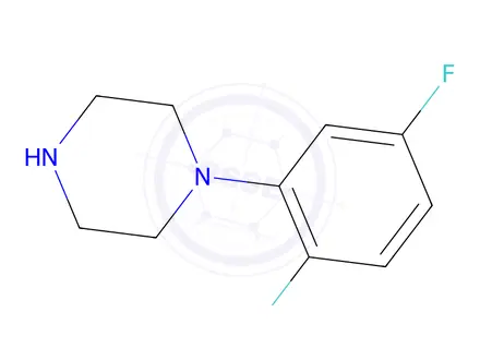 Chemical structure of 1-(2,5-difluorophenyl)piperazine