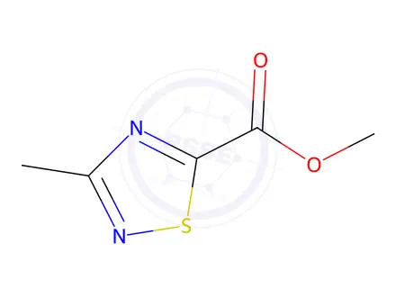 Chemical structure of 3-Methyl-1,2,4-thiadiazole-5-carboxylic Acid Methyl Ester