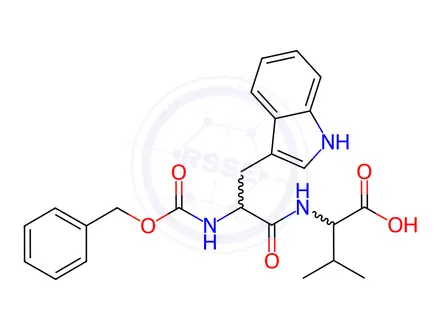 Chemical structure of Z-TRP-VAL-OH