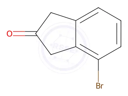Chemical structure of 4-Bromoindan-2-one