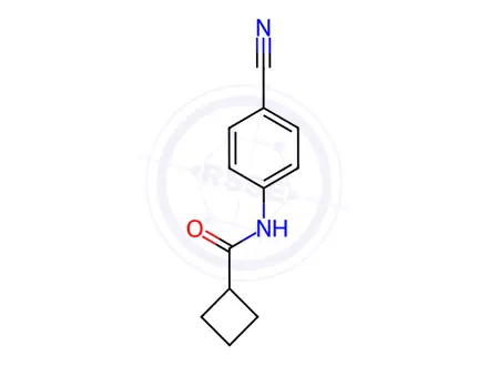 Chemical structure of N-(4-cyanophenyl)cyclobutanecarboxamide