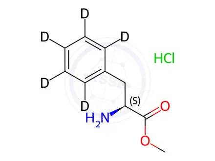 Chemical structure of L-Phenylalanine-d5 Methyl Ester Hydrochloride