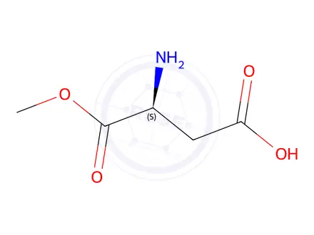 Chemical structure of (S)-3-Amino-4-methoxy-4-oxobutanoic acid hydrochloride