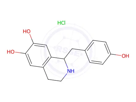 Chemical structure of Higenamine Hydrochloride