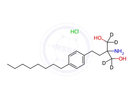 Chemical structure of Fingolimod-[D4] Hydrochloride