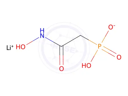 Chemical structure of Phosphonoacetohydroxamate lithium salt