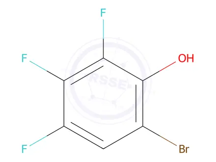 Chemical structure of 6-Bromo-2,3,4-trifluorophenol