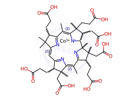 Chemical structure of cobyrinic acid