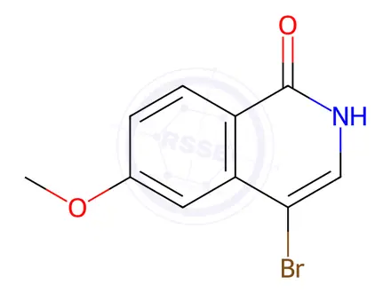 Chemical structure of 4-Bromo-6-methoxyisoquinolin-1(2H)-one