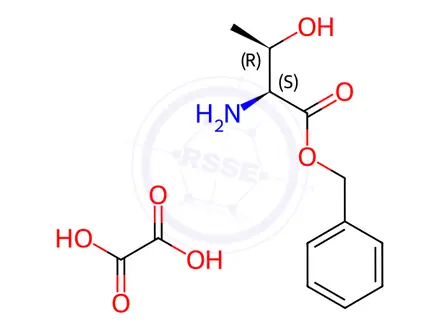 Chemical structure of (2S,3R)-Benzyl 2-Amino-3-hydroxybutanoate oxalate