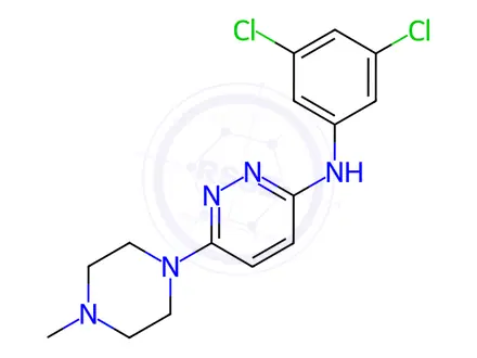 Chemical structure of N-(3,5-Dichlorophenyl)-6-(4-methylpiperazin-1-yl)pyridazin-3-amine