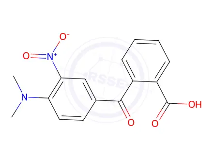 Chemical structure of 2-[4-(dimethylamino)-3-nitrobenzoyl]benzoic acid