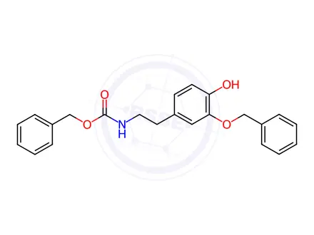 Chemical structure of N-Benzyloxycarbonyl-3-O-benzyl dopamine