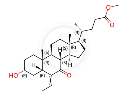 Chemical structure of Obeticholic Acid Impurity 57