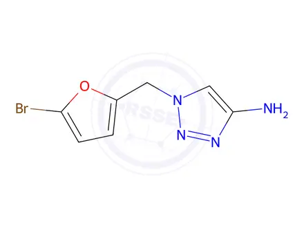 Chemical structure of 1-((5-Bromofuran-2-yl)methyl)-1h-1,2,3-triazol-4-amine