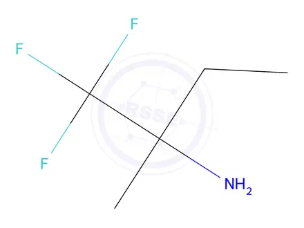 Chemical structure of 1,1,1-Trifluoro-2-methylbutan-2-amine
