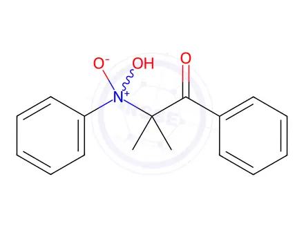 Chemical structure of N-(1-Benzoyl-1-methylethyl)-a-phenylnitrone