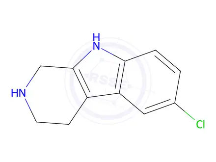 Chemical structure of 6-CHLORO-2,3,4,9-TETRAHYDRO-1H-BETA-CARBOLINEHYDROCHLORIDE
