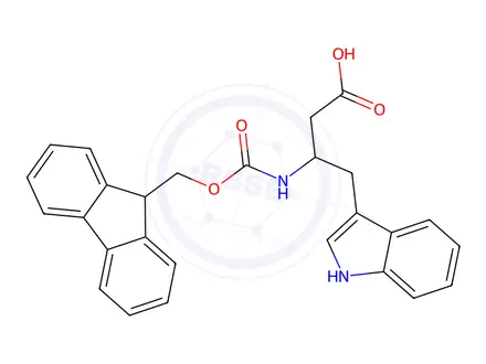 Chemical structure of Fmoc-l-beta-homotryptophan