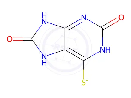 Chemical structure of Thiouric Acid SodiuM Salt Dihydrate