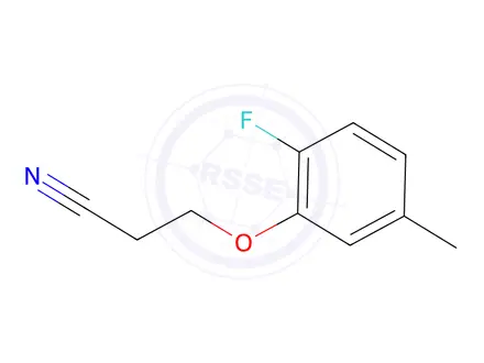 Chemical structure of 3-(2-Fluoro-5-methylphenoxy)propanenitrile